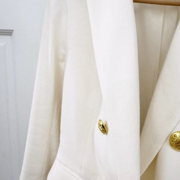 Veronica Beard Miller Linen Dickey Jacket in Off White - Picture 15 of 15